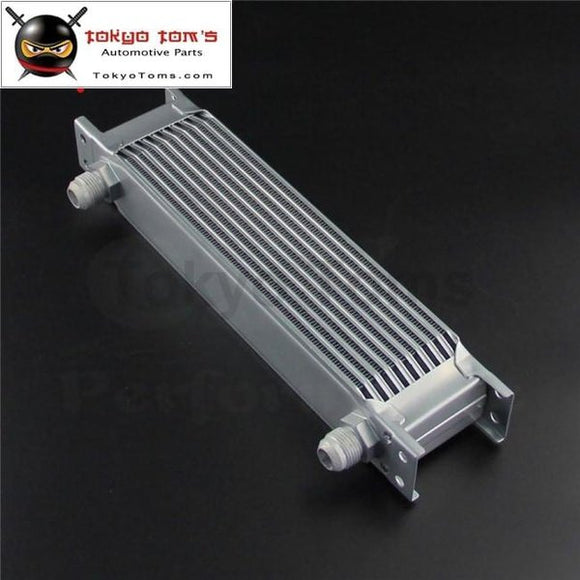 An10 Universal Aluminum Engine Transmission 10 Row 248Mm Oil Cooler Mocal Type Black