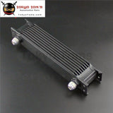 An10 Universal Aluminum Engine Transmission 9 Row 248Mm Oil Cooler Mocal Type Black