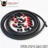 An4 4An -4An Stainless Steel Nylon Braided Oil Fuel Line Hose End Adaptor Kit