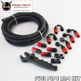 An4 5M Stainless Steel / Nylon Braided Oil Fuel Hose End Fitting W/ Wrench Tools Spanner Kit