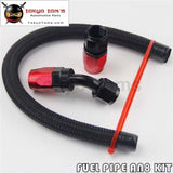 An8 8-An Stainless Steel Braided Oil/fuel Line Hose+Straight+45 Degre Swivel Fitting