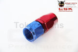 An8 Straight Aluminum Oil Cooler Hose Fitting Reusable End Blue And Red An-8 8 An Fuel Push-On