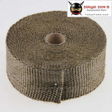 Basalt Exhaust Pipe Header Wrap Tape 30Ft 10M Turbo Thermal Thermo Downpipe 2Mm*50Mm*1000Mm