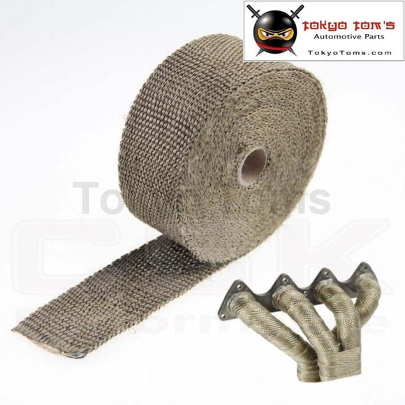 Basalt Exhaust Pipe Header Wrap Tape 30Ft 10M Turbo Thermal Thermo Downpipe 2Mm*50Mm*1000Mm