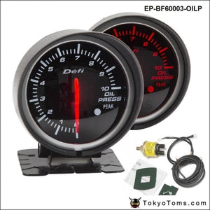 Bf 60Mm Led Oil Pressure Gauge High Quality Auto Car Motor With Red & White Light For Bmw E39 Gauges