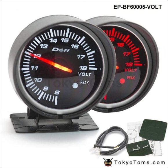 Bf 60Mm Led Volt Gauge High Quality Auto Car Motor With Red & White Light For Bmw E34 2000-2003