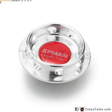 Billet Silver Engine Oil Filter Cap Fuel Tank Cover For Mitsubishi Jdm Systems