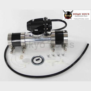 Black Aluminum Billet Anodized Type-4 Sqv Blow Off Valve Bov +2 Flange Pipe +Silicone +Clanps +4Mm