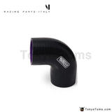 Black & Purple 1.75 45Mm 90 Degree Elbow Silicone Hose Pipe Turbo Intake For Vw Golf 5