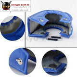 Blue Turbo Heat Shield Blanket Cover T 3 T3 +30Ft Manifold Downpipe Wrap 2Mm Thick