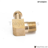Brass Boost Hose Barb To Male Thread 90 Degree Elbow Fitting For Garrett T2 T3 Turbo 1/8Male Npt