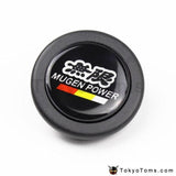Car Styling Black Mugen Racing Steering Wheel Horn Button + Carbon Fiber Edge For Honda