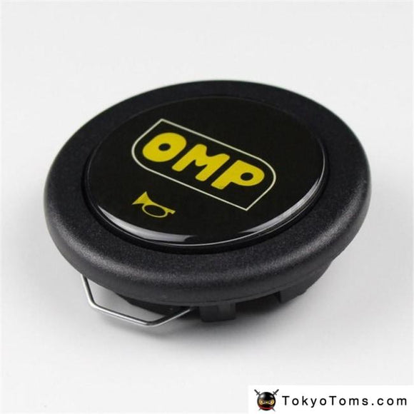 Car Styling Black Omp Racing Steering Wheel Horn Button Switch Cover For Universal