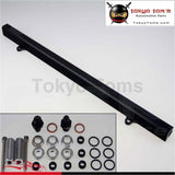 Cast Alloy Intake Manifold Plenum + Black Fuel Rail For R33 R34 Rb25Det Black