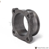 Cast Iron 2.5 4 Bolt To V Band Manifold Turbo Charge Adaptor Flange Conversion Convert Adapter Parts
