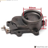 Cast Iron 2.5 V-Band To 5 Bolts T3/t4 Turbo Downpipe Side Flange Charge Parts
