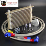 Champagne 13 Row Oil Cooler An10+Filter Plate Adapter Kit For Ls1 Ls2 Lsx Ve Hsv