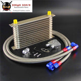 Champagne An10 Oil Cooler 13 Row Filter Adapter Hose Kit Fits For Ls1 Ls2 Ls3 Vt Vx
