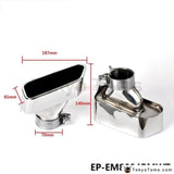 Chrome 304 Stainless Steel Exhaust Muffler Tip For Bmw 13-14 5-Class F18/f10