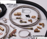 Complete Turbo Oil Line Inlet Drain Return Kit With Sensor T3T4 T3 T4 T70 T04S T04Z T4E Tk-B060Dxb-D