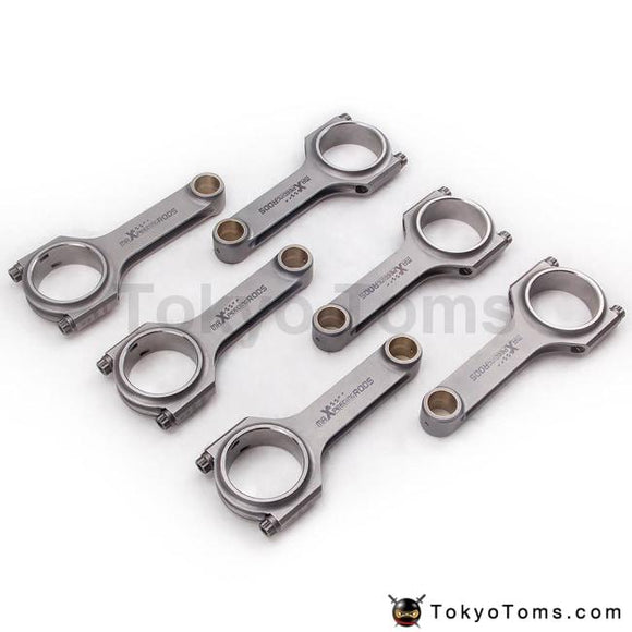 connecting rod rods H-beam For Toyota Supra 2JZ 2JZGTE 2JZGE 142 mm Balanced Shot Peen FLoating Pistons car accessories con rod