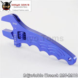 Djustable Aluminum Wrench Fitting Tools Spanner An3 An4 An6 An8 An10 12An Blue