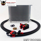 Engine Transmission Oil Cooler 30 Row An-8/an8 + 3/4*16 Unf / M20*1.5 Filter Adapter Kit Black