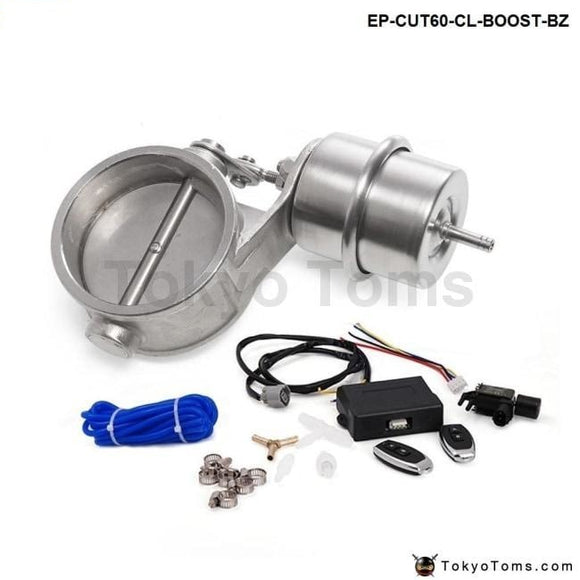 Exhaust Control Valve Cutout 2.3 60Mm Pipe Closed With Boost Actuator Wireless Remote Controller Set