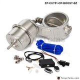 Exhaust Control Valve Set Cutout 2 51Mm Pipe Opend With Boost Actuator Wireless Remote Controller