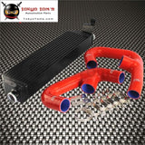 Fmic Black Aluminum Twin Intercooler With Hose Kit Black/blue/red Fits For Volkswagen Golf R Gti Mk7