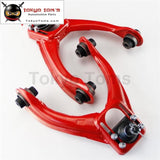 For 96-00 Honda Civic Adjustable Ball Front Upper Control Arm Camber Kit Blue /red