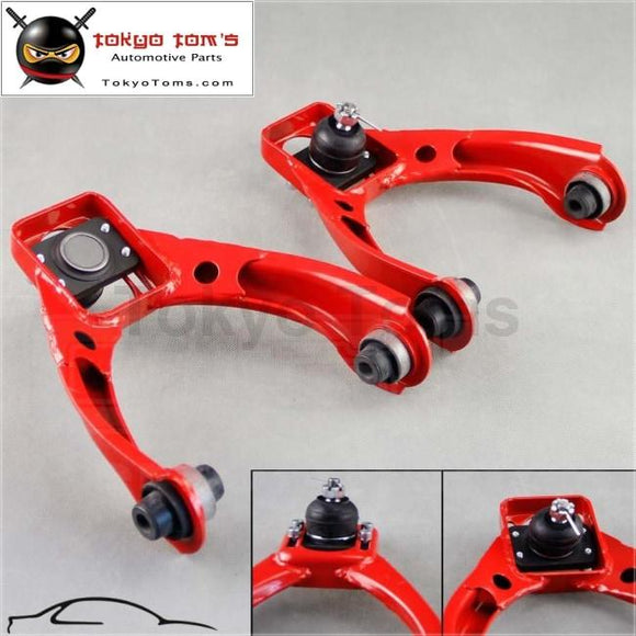 For 96-00 Honda Civic Adjustable Ball Front Upper Control Arm Camber Kit Red