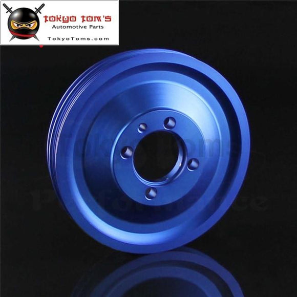 For EVO 1 2 3 4G63 Crank Pulley High Performance Light Weight Racing JDM Blue