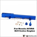 For Honda K-Series K20 Dc5 Ep3 Jdm Race Billet Aluminum High Flow Fuel Rail Assembly Blue Systems