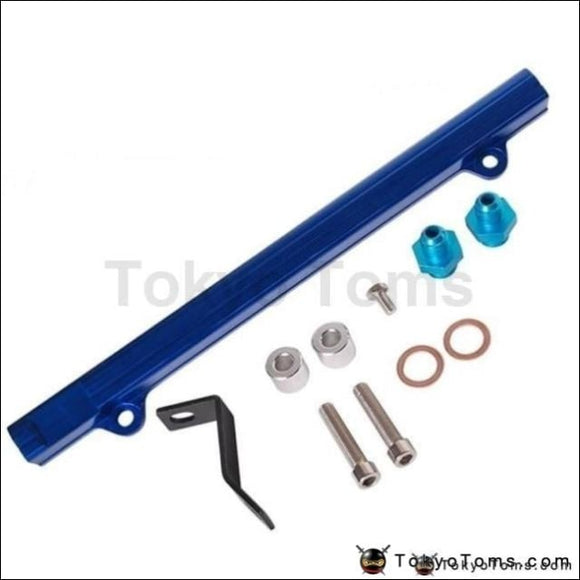 For Mitsubishi 4G63 Evo4/5/6 Aluminium Billet Top Feed Injector Fuel Rail Turbo Kit Blue High