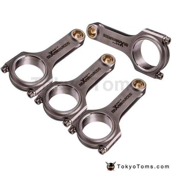 Forged Connecting Rods Rod For Toyota 5E 5EFE Corolla Paseo Conrod 130.5mm 800HP 130.5mm 4340 Shot peen Floating Crankshaft