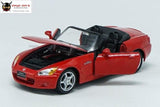 Freeshipping 1:24 Alloy Pull Back Model Car High Simulation Honda S2000 3 Open The Door Toy Vehicles