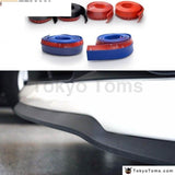 Front Bumper Spoiler Chin Lip Splitter Valence Wing Body Kit Fit For Honda Civic (Black/red/blue)