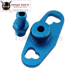 Fuel Rail Adapter With 6Mm Tail Fits For Mitsubishi Evo 1 2 3 Eclipse Dsm Black/blue