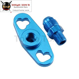 Fuel Rail Adapter With An6 Tail For Mitsubishi Evo 4Up Toyota Nissan Subaru Black/blue