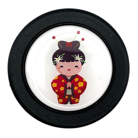 Geisha Girl Horn Button