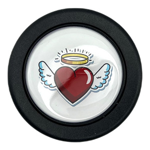 Heart Wings Horn Button