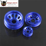 High Performance Light-Weight Crank Pulley Fits For Nissan Z33 350Z Fairlady 350GT Skyline V35  Blue/Red