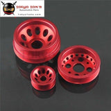 High Performance Light-Weight Crank Pulley Fits For Nissan Z33 350Z Fairlady 350GT Skyline V35  Blue/Red