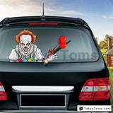 Horror Series Car Stickers Car Rear Windshield Decals Auto Decoration Waving Wiper Sticker