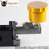 Hydraulic Hand Brake Pump 180Sx Sti Evo Rx7 Horizontal Vertical + Oil Tank Gold