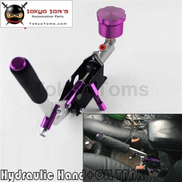 Hydraulic Hand Brake Pump 180Sx STI EVO Rx7 Horizontal Vertical + Oil Tank Purple
