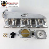 Intake Manifold + 90Mm Throttle Body W/ Tps Sensor For Toyota Supra 1Jz-Gte Silver / Black
