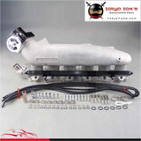 Intake Manifold & Fuel Rail 80Mm Throttle Body Fits For Nissan R33 R34 Rb25Det Black