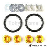 JDM Style Aluminum Quick Release Fasteners For Car Front Rear Bumpers Trunk Fender Hatch Lids Kit
